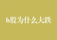 B股大跌，股民哭喊：哪位大神能告诉我，B股到底是什么？