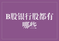 B股银行股：投资机遇与挑战并存的市场分析