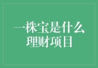 一株宝：一种追求稳健收益的创新型理财项目