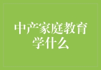 中产家庭的教育学——培养孩子成为万金油新星计划