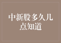 中新股多久几点知道：基于投资者视角的解析