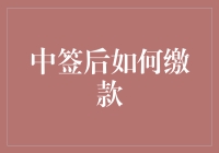 中签后如何缴款：一份全面的指南