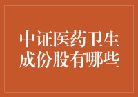 中证医药卫生成份股盘点与分析：探索中国健康产业的投资机遇