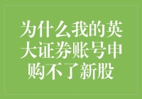 为什么我的英大证券账号申购不了新股？难道是被土豪们嫌弃了吗？