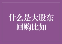 大股东回购：理论解析与实践应用