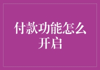 如何开启付款功能：一场从钱包到手机的奇妙之旅