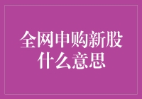 全网申购新股：互联网时代新股申购的新模式