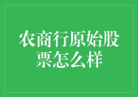 农商行原始股票投资分析与展望