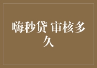 齐来解析：嗨秒贷审核时间与流程揭秘