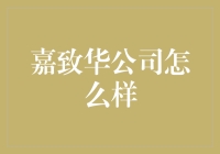 【嘉致华公司怎么样？】