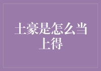 土豪：财富积累与社会地位的双重较量