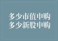 投资者的小确幸：多少市值申购多少新股申购