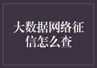 大数据网络征信：如何查询与理解