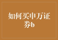 如何选择和购买申万宏源证券B类基金？——策略与技巧