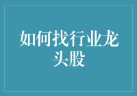 如何寻找行业龙头股：策略与步骤详解