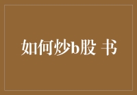 炒b股书：专业技巧与实战策略