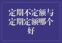 定期不定额投资策略对比定期定额策略：选择适合自己的投资方式