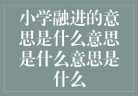 小学融进的意思是什么意思是什么意思是什么，到底是什么鬼？