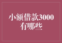 小额借款3000有哪些？新手的金融指南