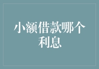 小额借款利息比较：哪些平台提供最合理的利率？