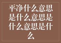 平净什么意思是什么意思是什么意思是什么——一场寻找答案的奇幻之旅