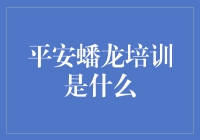 平安蟠龙培训：让平凡的人生变得不平凡