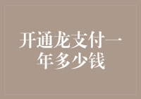 开通龙支付一年要多少钱？请先算算你的钞票够不够买个大礼包！