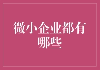 微小企业都长什么样？