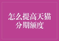 哎哟喂！天猫分期额度咋提高？