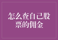 股市投资者如何查询自己的股票佣金？