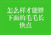 怎么样才能胖下面的毛毛长快点？来，咱聊聊！