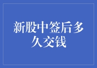 新股中签后，你准备好钱包了吗？——从中签到交钱速度与激情