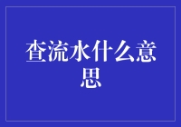 查流水：从财务到生活的漫游指南