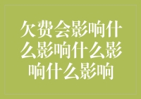 欠费的影响：从个人信用到社会资源分配