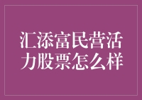 汇添富民营活力股票：你的投资新选择？