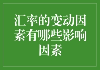 汇率变动的影响因素解析：宏观经济与市场动态的双重交织