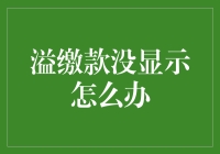 如何面对信用卡溢缴款未显示的情况