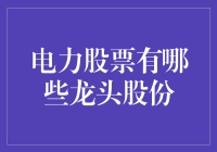 电力行业：龙头股份盘点与分析