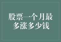 股票一个月涨幅上限：基于市场规则与理论分析