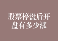 股票停盘后开盘涨幅预测：构建模型与实践策略