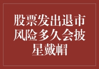 股票步入退市风险的警示机制：披星戴帽的期限与影响