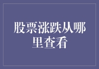 股票涨跌从哪里看？投资新手必备指南