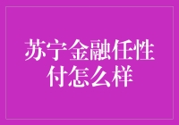 苏宁金融任性付：便捷生活与消费新体验