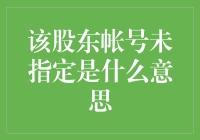 股东账号未指定：一场误入歧途的寻找之旅