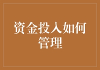 资金投入的科学管理：构建财务健康与企业竞争力