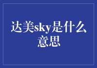 从云端到生活中：解读达美sky的多重意义