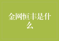 【揭秘】金网恒丰究竟是何方神圣？